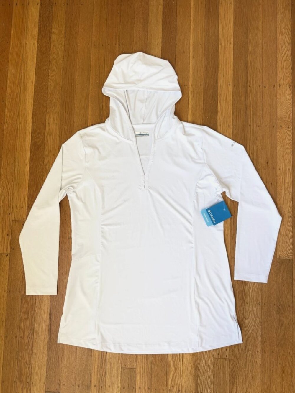 NWT Columbia Women's Chill River Hooded Tunic Size XXL white